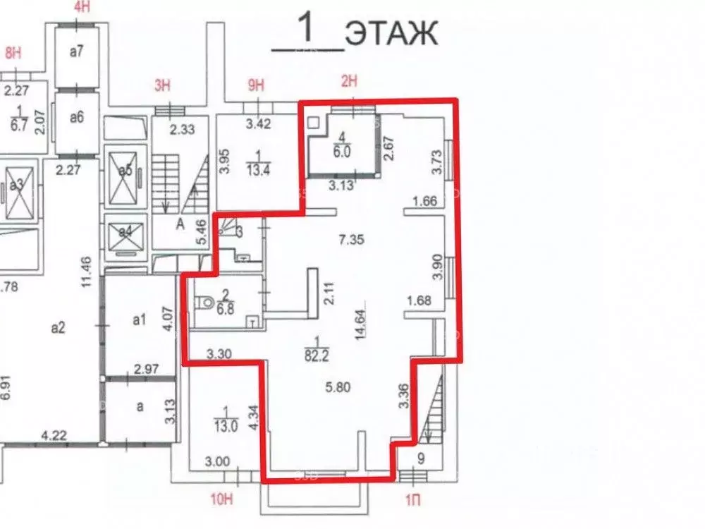 Торговая площадь в Москва ул. Академика Скрябина, 3/1к4 (98 м) - Фото 1