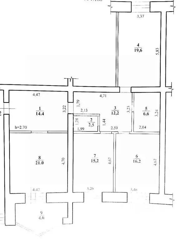 3-к кв. Забайкальский край, Чита Угданская ул., 3 (107.7 м) - Фото 2