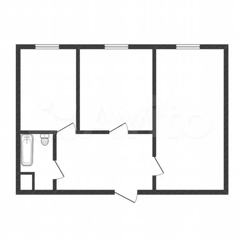 1-к. квартира, 60 м, 1/16 эт. - Фото 0