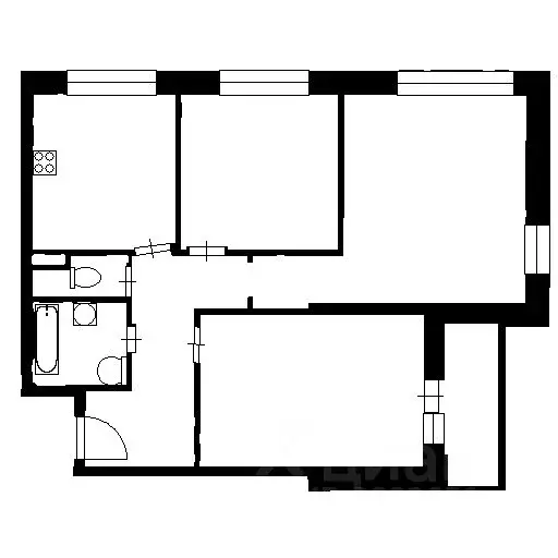 1-к кв. Москва Рублевское ш., 89 (39.8 м) - Фото 2