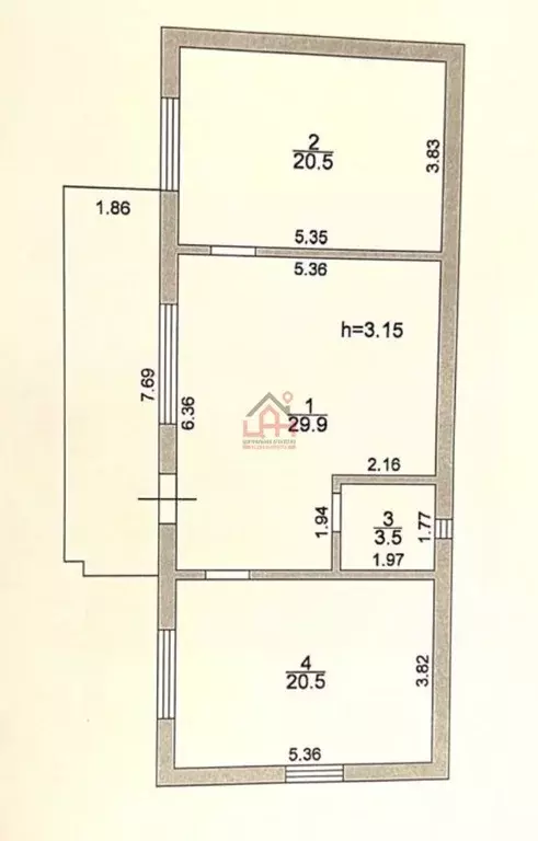 Дом в Ставропольский край, Ессентуки Овощевод СТ, проезд 8-й (77 м) - Фото 2