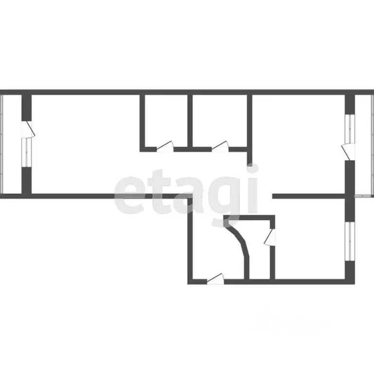 2-к кв. Томская область, Томск ул. Никитина, 56 (64.6 м) - Фото 2