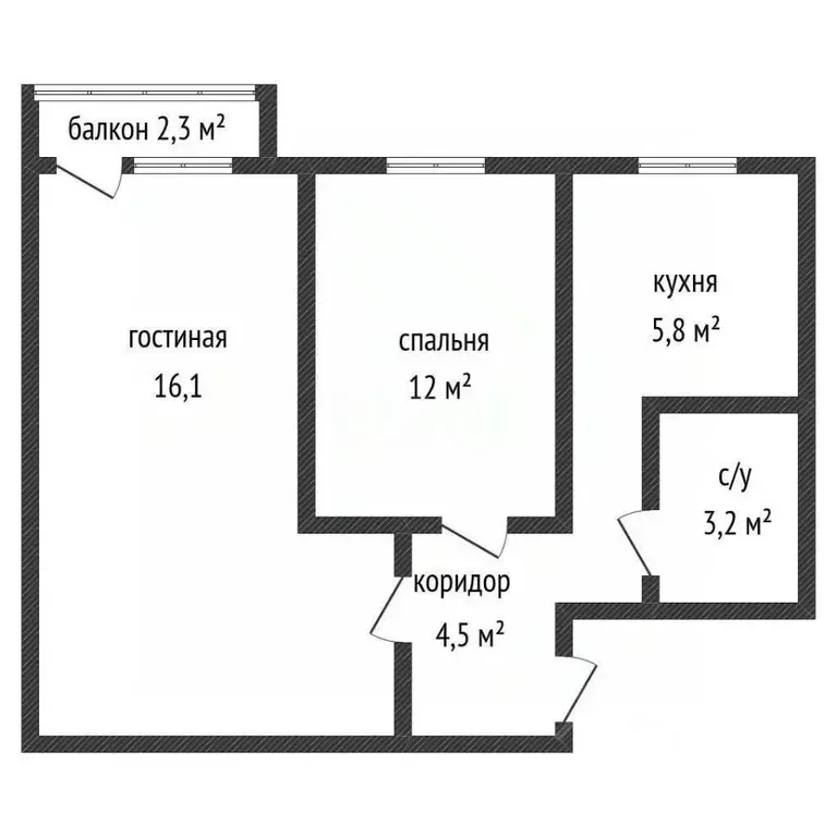 2-к кв. Адыгея, Майкоп ул. Ленина, 4 (40.6 м) - Фото 2