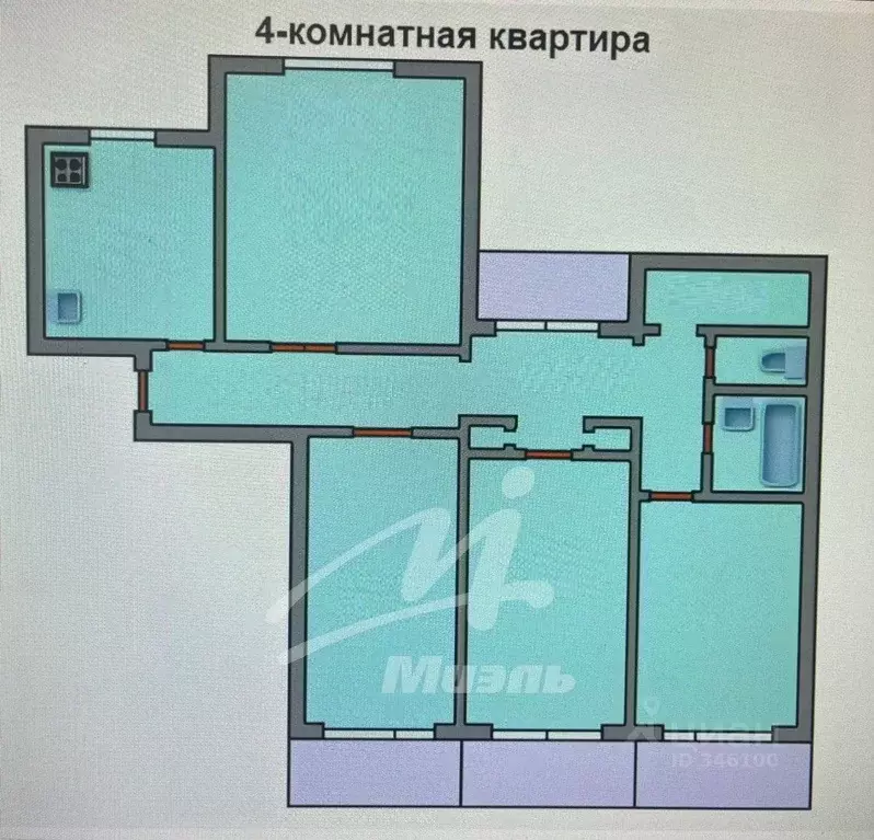 4-к кв. Москва Дмитровское ш., 149 (83.8 м) - Фото 2