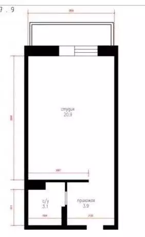 Продаётся квартира-студия, 25 м - Фото 1