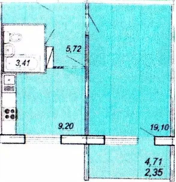 1-к кв. Пензенская область, Пенза ул. Баталина, 29Ак1 (42.43 м) - Фото 0