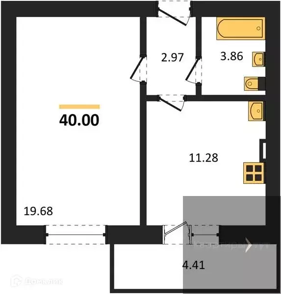 Продаётся 1-к квартира, 40 м - Фото 0
