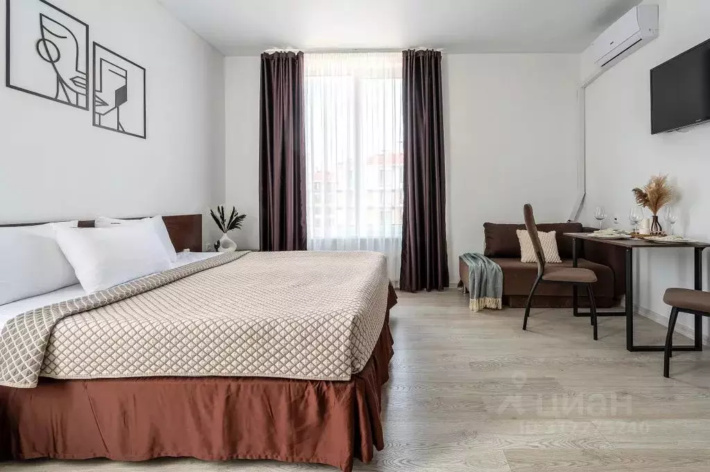 1-к кв. Краснодарский край, Сириус пгт ул. Шкиперская, 11 (27.0 м) - Фото 1