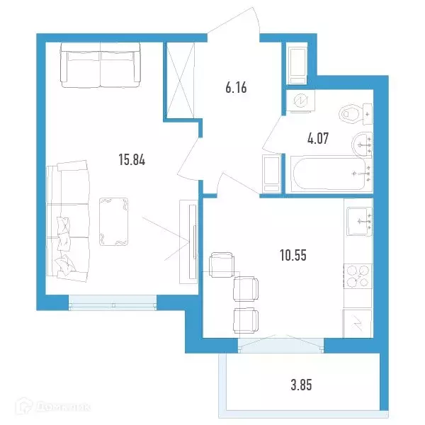 Продаётся 1-к квартира, 37.9 м - Фото 0