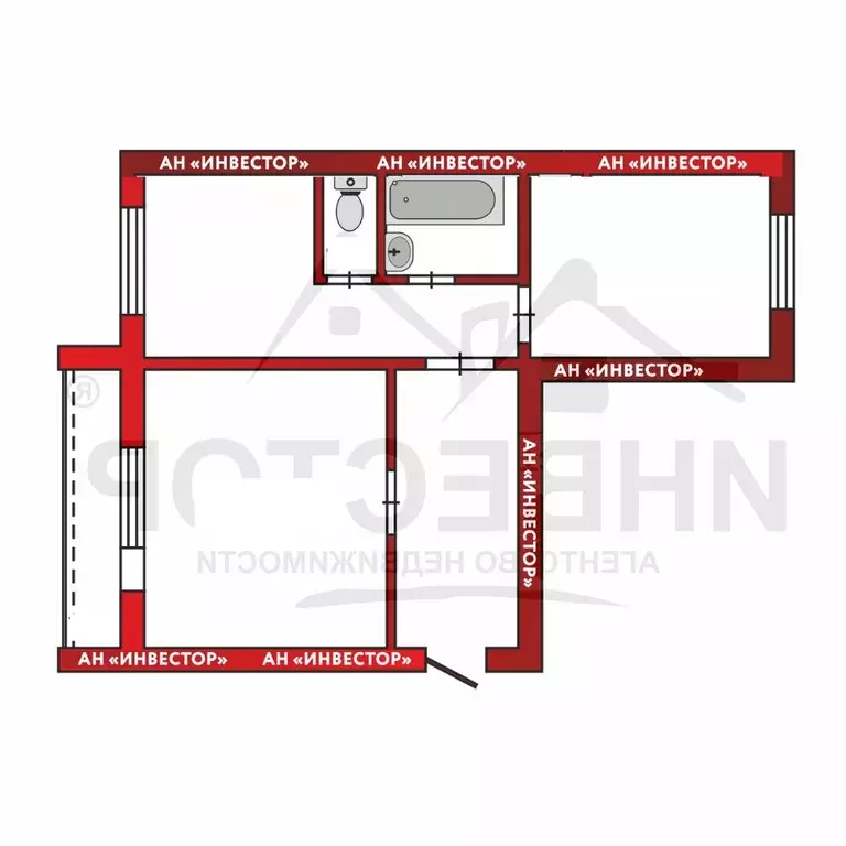 2-к кв. Челябинская область, Челябинск ул. Молодогвардейцев, 41Г (56.5 ... - Фото 2