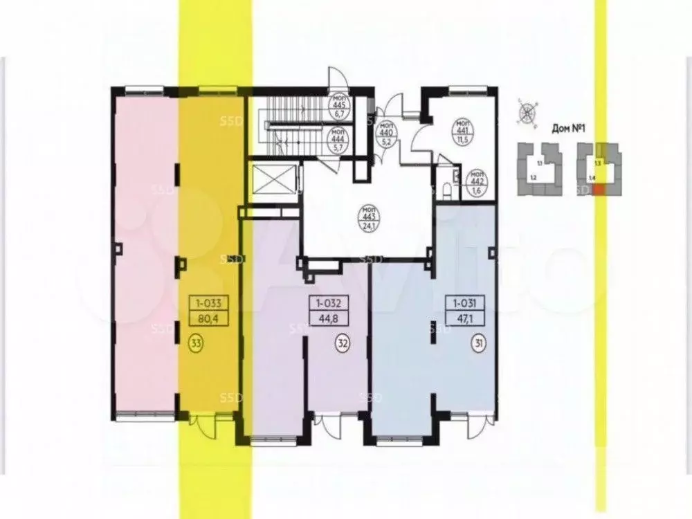 Торговая площадь в Москва № 106 кв-л, 1/1 (45 м) - Фото 2