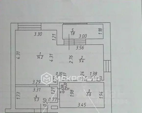 Студия Татарстан, Казань просп. Альберта Камалеева, 32Б (37.3 м) - Фото 2