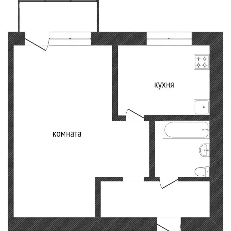 1-комнатная квартира: Златоуст, 3-я Тесьминская улица, 137 (31.5 м) - Фото 0