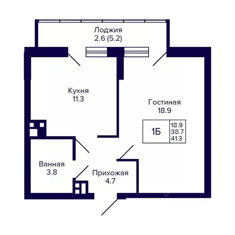 1-к кв. Новосибирская область, Новосибирск ул. Коминтерна, 1с (41.4 м) - Фото 0