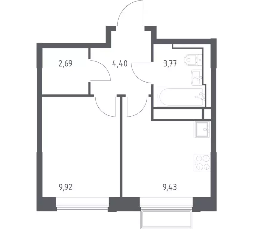 1-комнатная квартира: Мытищи, микрорайон Перловка, жилой комплекс ... - Фото 1