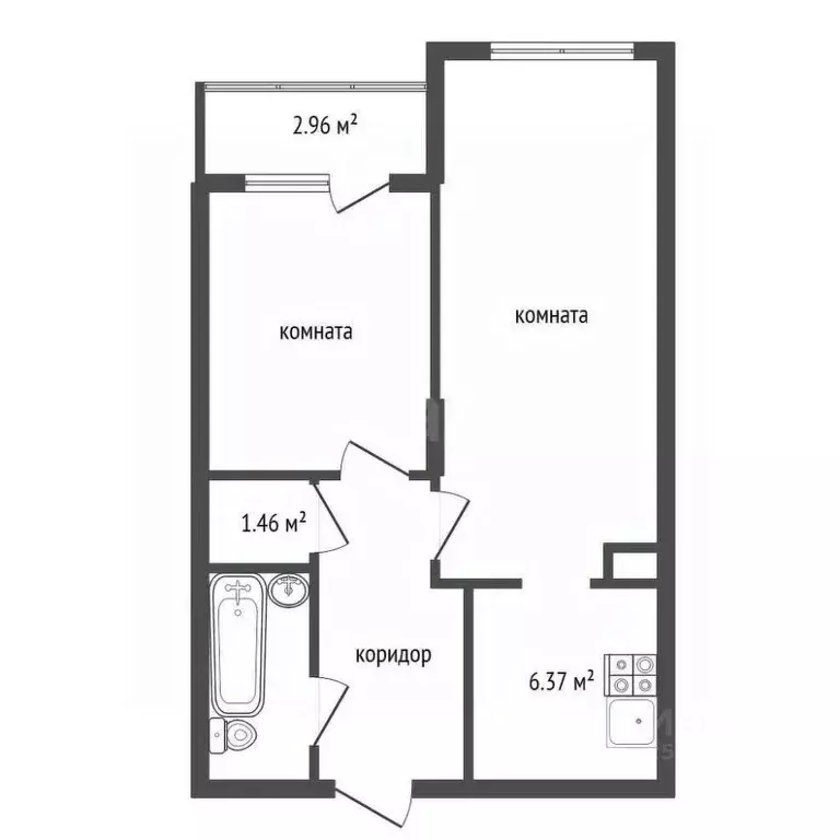 1-к кв. Воронежская область, Воронеж Шилово мкр, ул. Теплоэнергетиков, ... - Фото 2