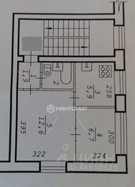 1-к кв. новосибирская область, новосибирск ул. мичурина, 41 (30.1 м) - Фото 1