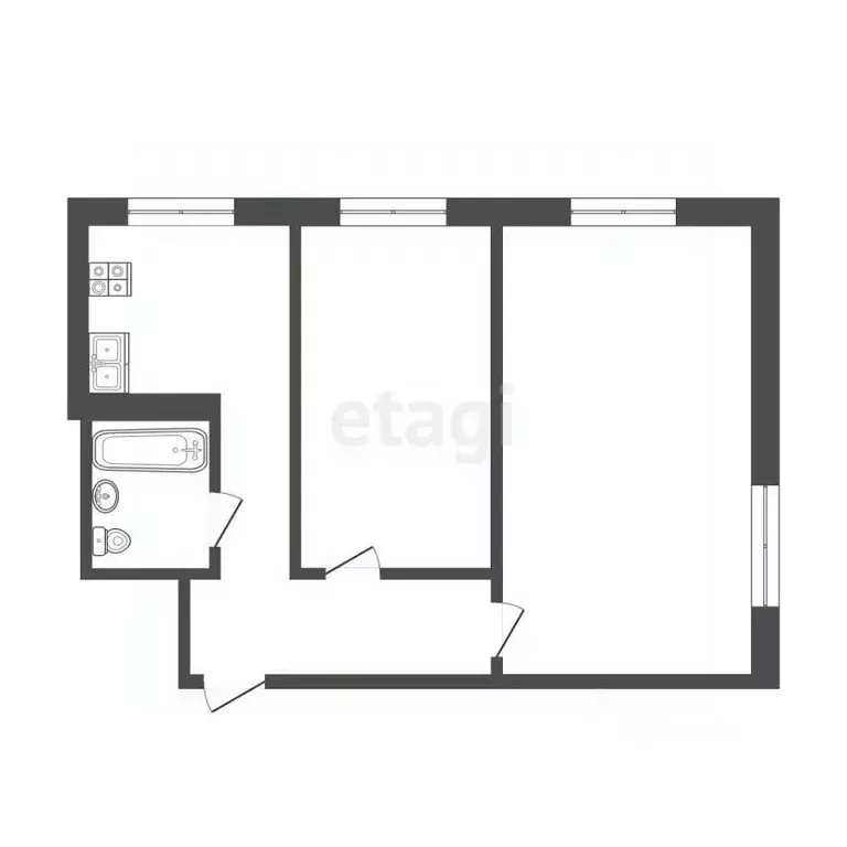 2-к кв. Мордовия, Саранск ул. Лихачева, 15 (45.0 м) - Фото 1