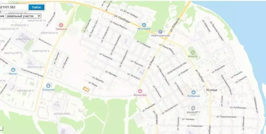 Участок в Пермский край, Усолье Усольский район, ул. Детства, 11 (15.0 ... - Фото 1