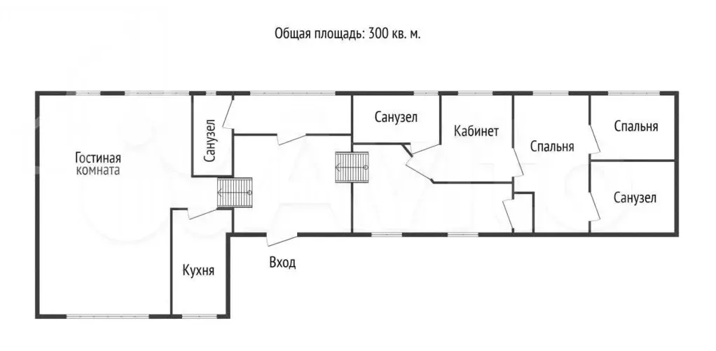 4-к. квартира, 300 м, 5/5 эт. - Фото 0