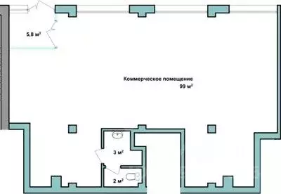 Помещение свободного назначения в Севастополь Азимут жилой комплекс ... - Фото 0