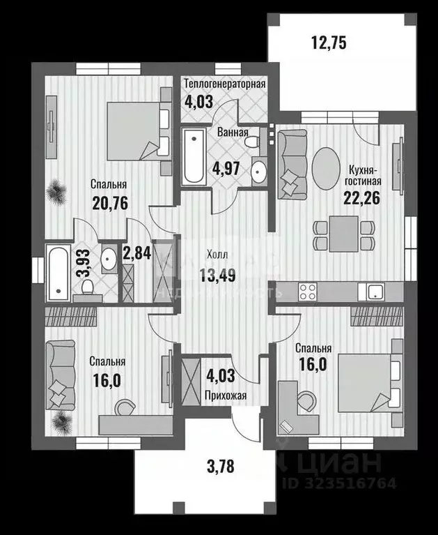 Коттедж в Москва Зеленые Кварталы Акиньшино кп,  (130 м) - Фото 2