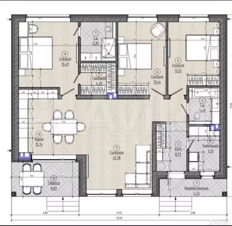 Дом в Татарстан, Лаишевский район, с. Сокуры, Новые Сокуры- 3 кп ул. ... - Фото 2