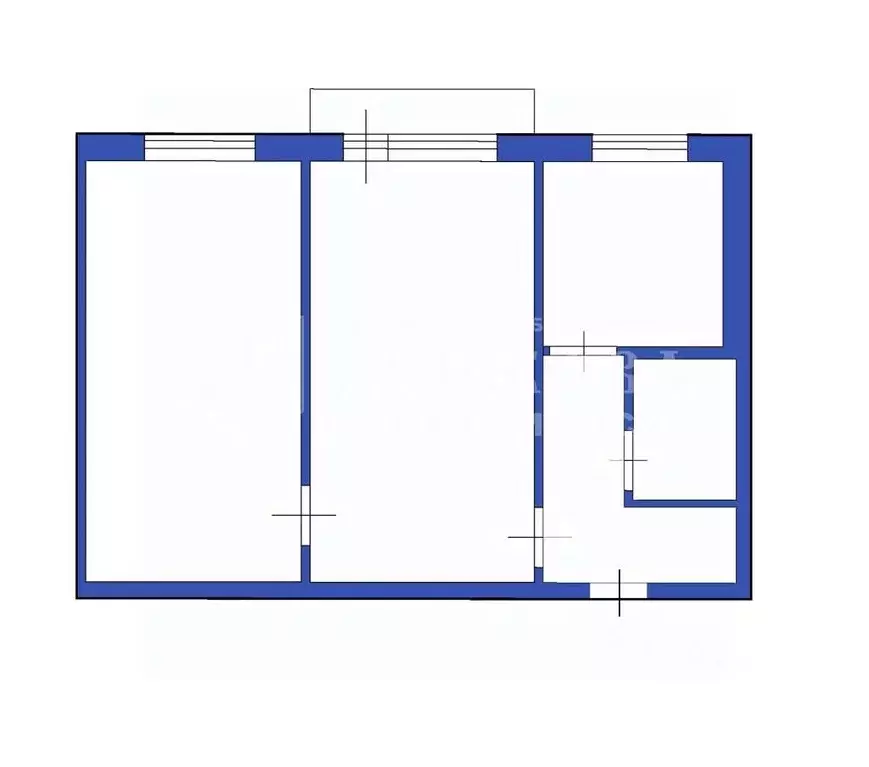 2-к кв. Кемеровская область, Юрга Московская ул., 4 (43.8 м) - Фото 2