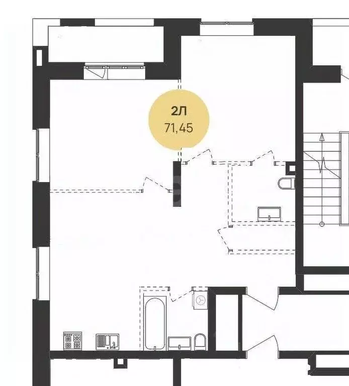 3-к кв. Татарстан, Казань Краснококшайская ул., 60 (71.45 м) - Фото 2