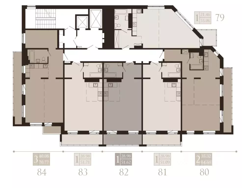 1-к кв. Иркутская область, Иркутск Советская ул., 115/1 (55.06 м) - Фото 2