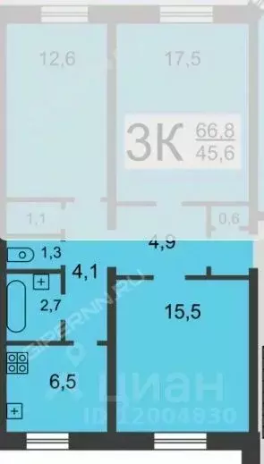 Комната Нижегородская область, Нижний Новгород Молодежный просп., 9 ... - Фото 2