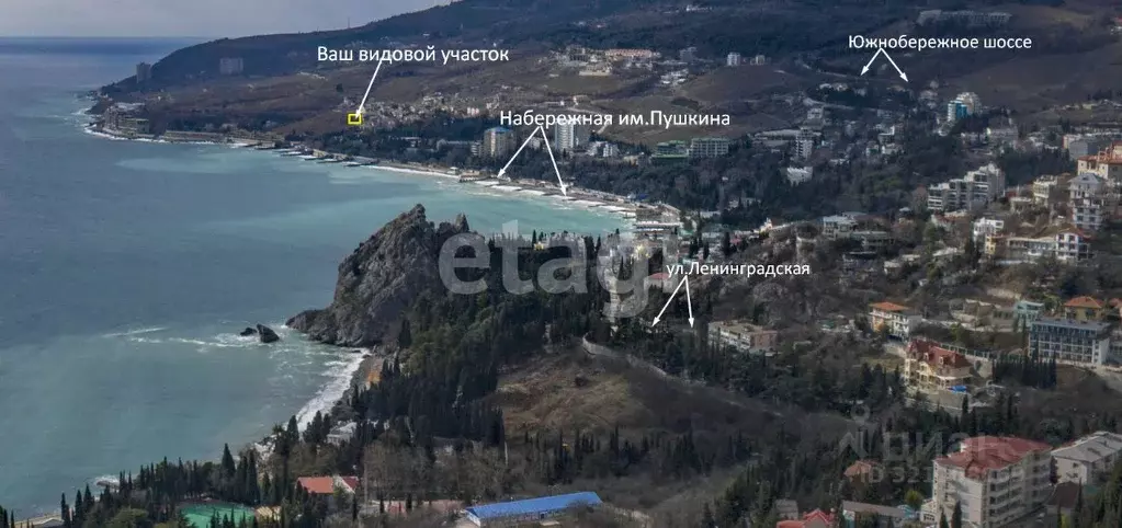 Участок в Крым, Ялта муниципальный округ, Гурзуф пгт  (10.0 сот.) - Фото 0