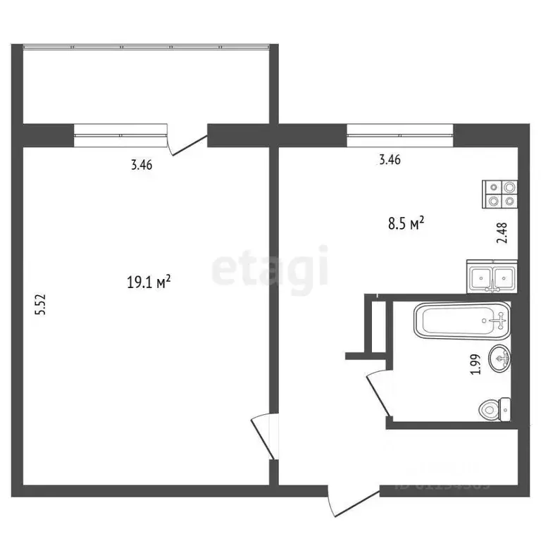 1-к кв. Мордовия, Саранск ул. Тани Бибиной, 1/4 (37.1 м) - Фото 1
