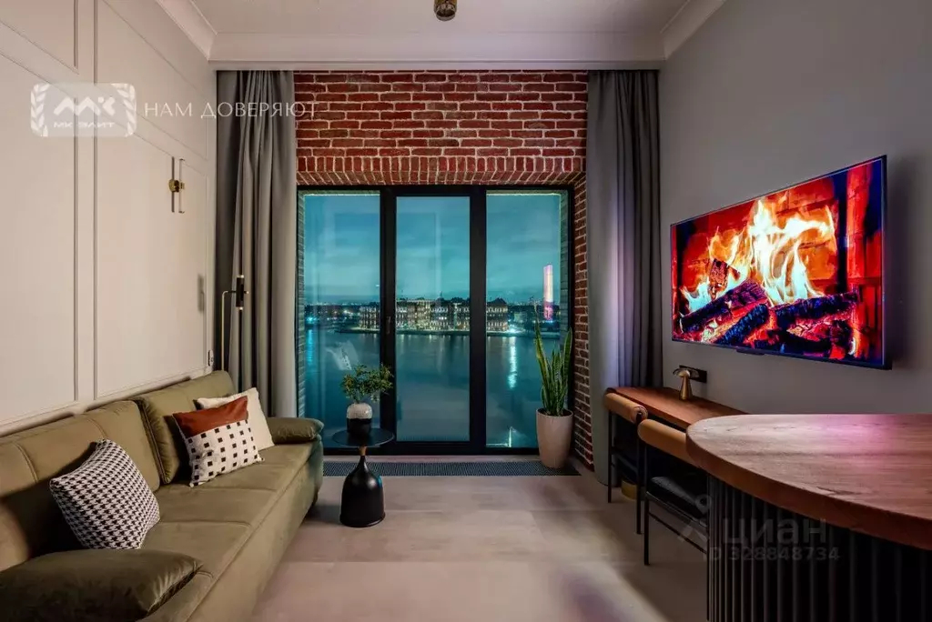 Студия Санкт-Петербург наб. Макарова, 58с2 (23.6 м) - Фото 2