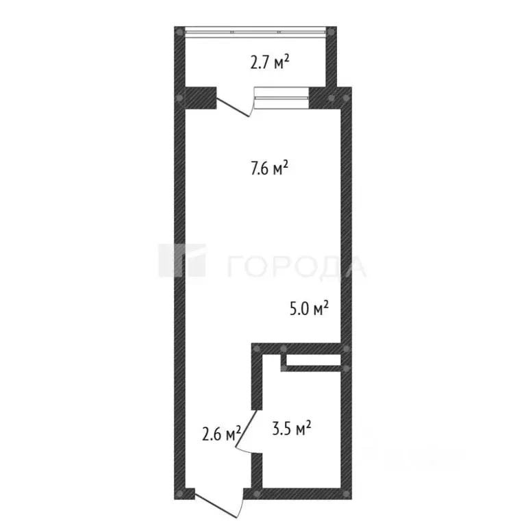 Студия Алтайский край, Барнаул ул. Никитина, 107 (20.1 м) - Фото 2