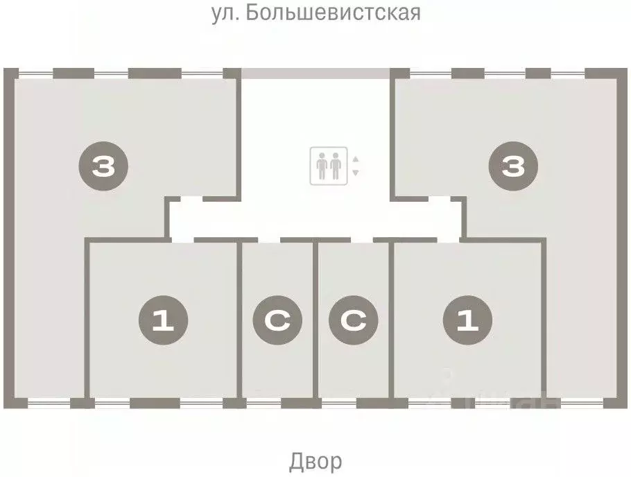 3-к кв. Новосибирская область, Новосибирск Европейский Берег мкр,  ... - Фото 1