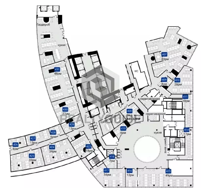 Офис в Москва наб. Пресненская, 12 (240 м) - Фото 1