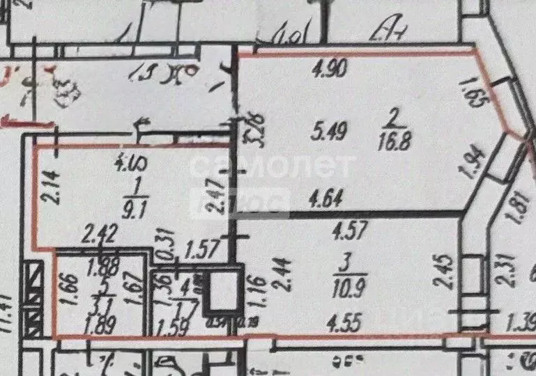 1-к кв. Чувашия, Новочебоксарск ул. Винокурова, 99 (41.6 м) - Фото 2