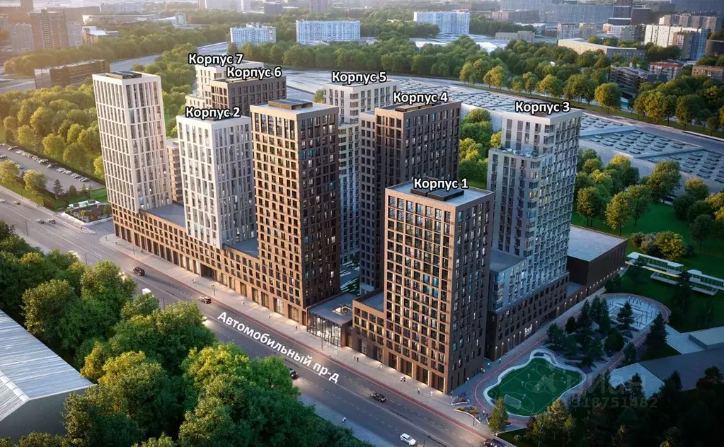 1-к кв. Москва Автомобильный проезд, 4 (44.0 м) - Фото 0