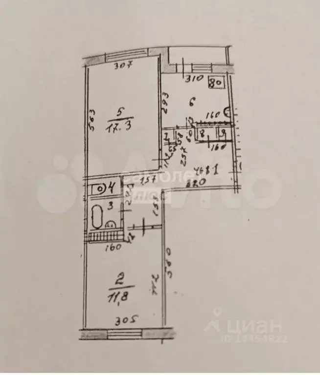 2-к кв. Марий Эл, Йошкар-Ола ул. Шевцовой, 7 (54.3 м) - Фото 2