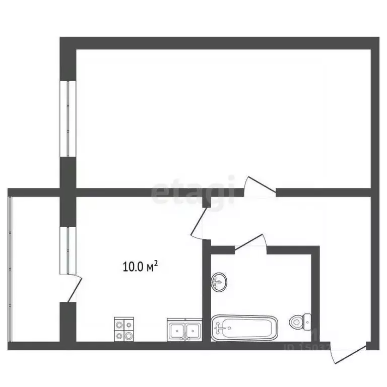 1-к кв. Владимирская область, Муром Радиозаводское ш., 33 (40.5 м) - Фото 1