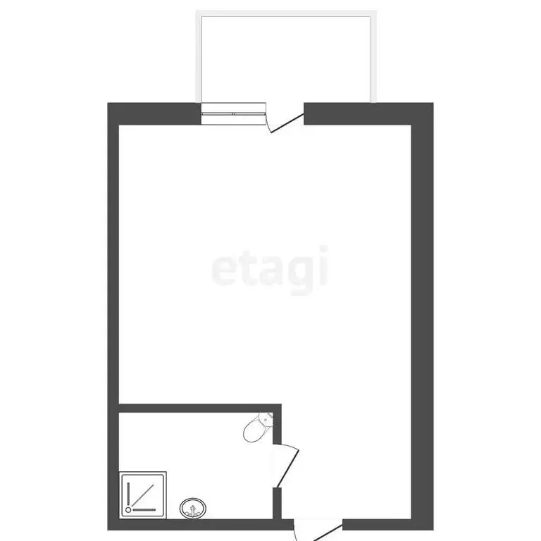 Квартира-студия: село Лермонтово, Приморская улица, 11 (21 м) - Фото 0