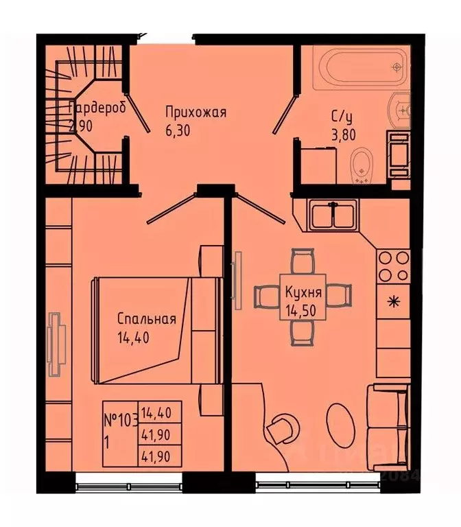 1-к кв. Ленинградская область, Коммунар г. Гатчинский муниципальный ... - Фото 1