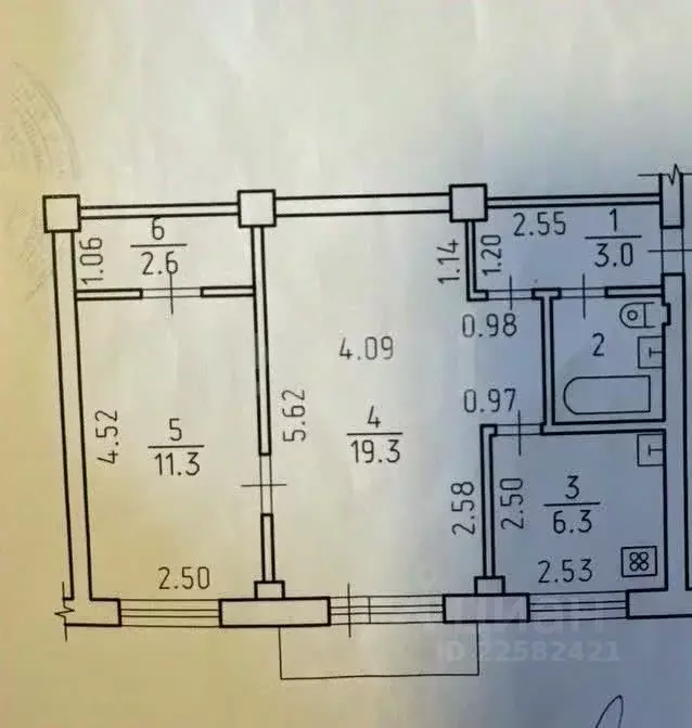 2-к кв. Удмуртия, Ижевск ул. Дзержинского, 19 (45.4 м) - Фото 0