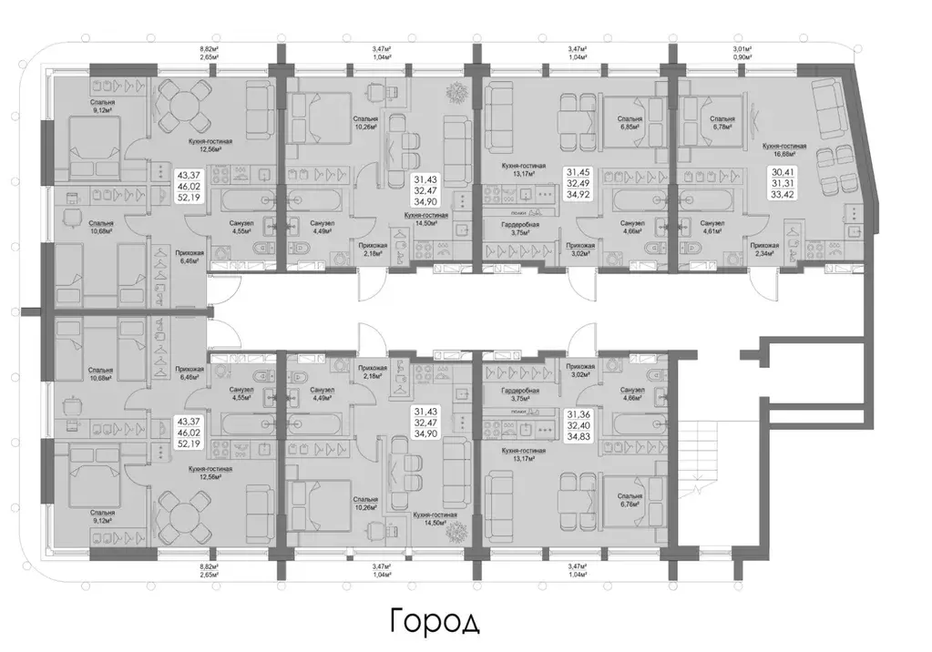 2-к кв. Приморский край, Владивосток ул. Мыс Кунгасный, 3Б (32.4 м) - Фото 1