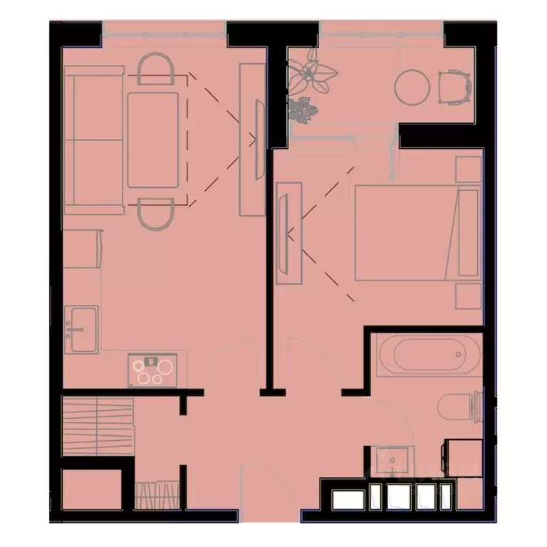 1-к кв. Приморский край, Уссурийск Кленовый парк жилой комплекс (43.3 ... - Фото 1