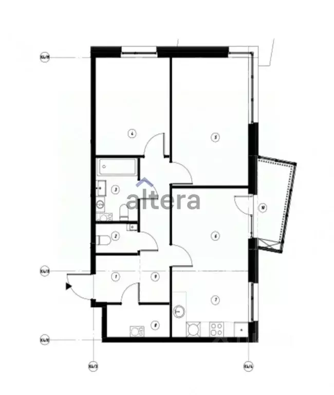 3-к кв. Татарстан, Казань ул. Гаврилова, 5 (68.83 м) - Фото 1