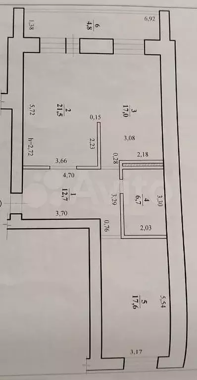 2-к. квартира, 80,3 м, 9/10 эт. - Фото 0