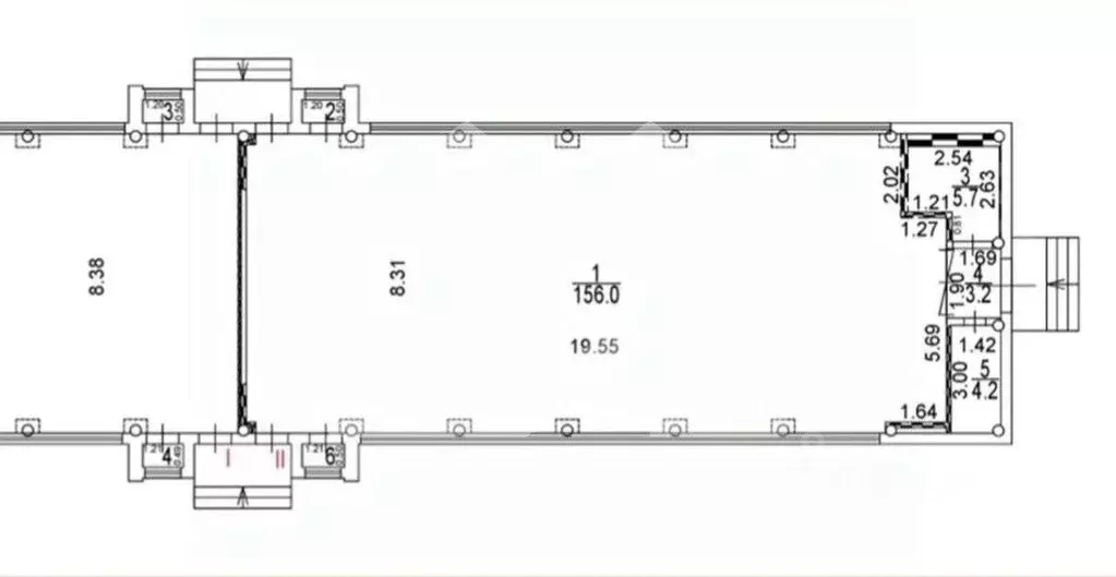 Помещение свободного назначения в Москва Измайловское ш., 69ДС2 (165 ... - Фото 2