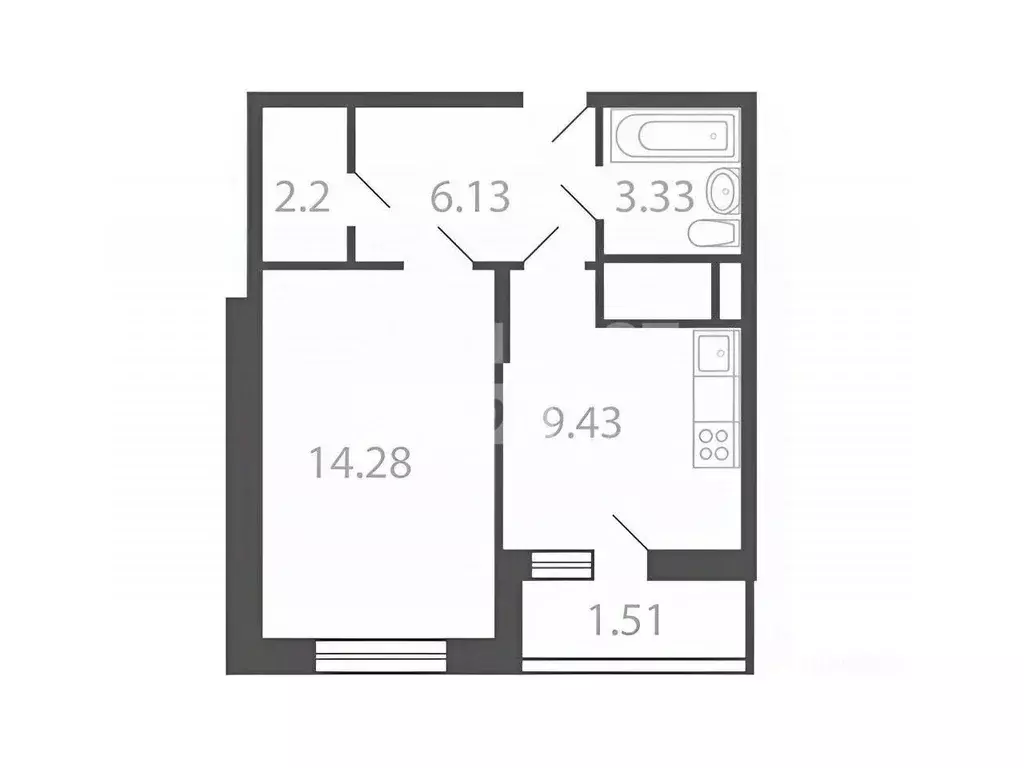 1-к кв. Московская область, Котельники Новые Котельники мкр, 10 (34.6 ... - Фото 1